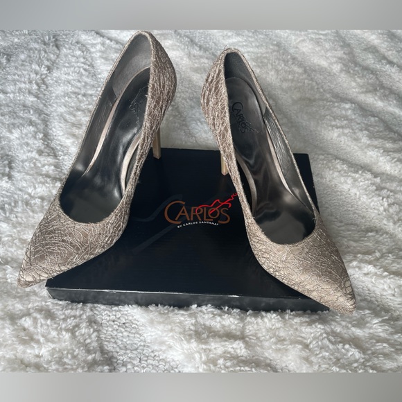 Carlos Santana metallic heels. Size US 9.5. - Picture 1 of 5